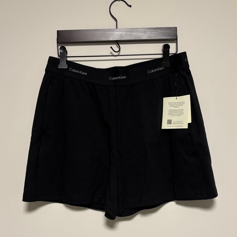 Calvin Klein black cotton shorts sz s small new